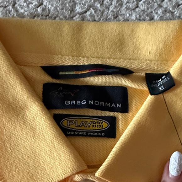 Greg Norman Collection Playdry Sunny Yellow Polo Shirt Xl New - Picture 2 of 8